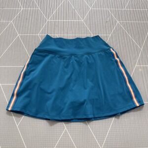 Spiritual Gangster Nyla Active Skirt With Taping M Dark Turquoise Golf Tennis